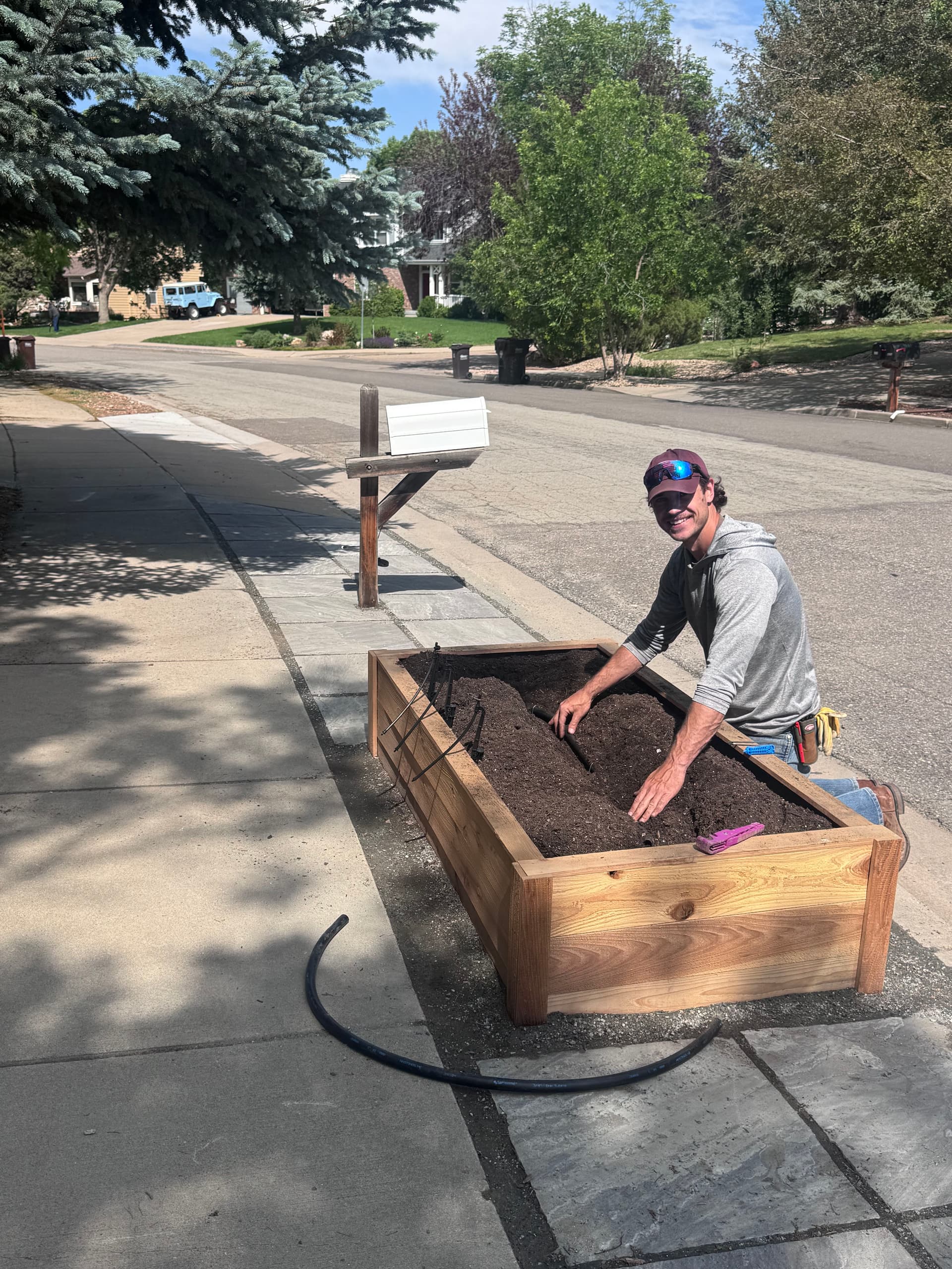 Custom Patio and Raised Garden Beds Built in Boulder
