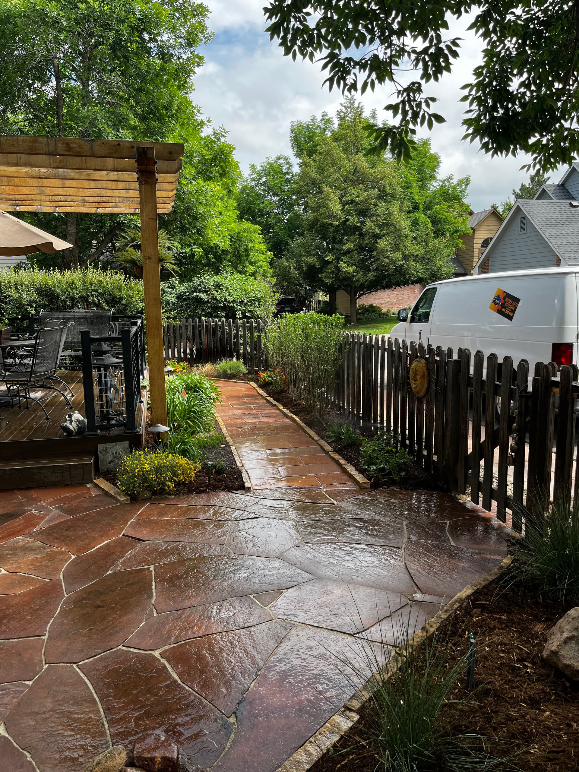 Flagstone Patio Extension and Walkway Build in Boulder