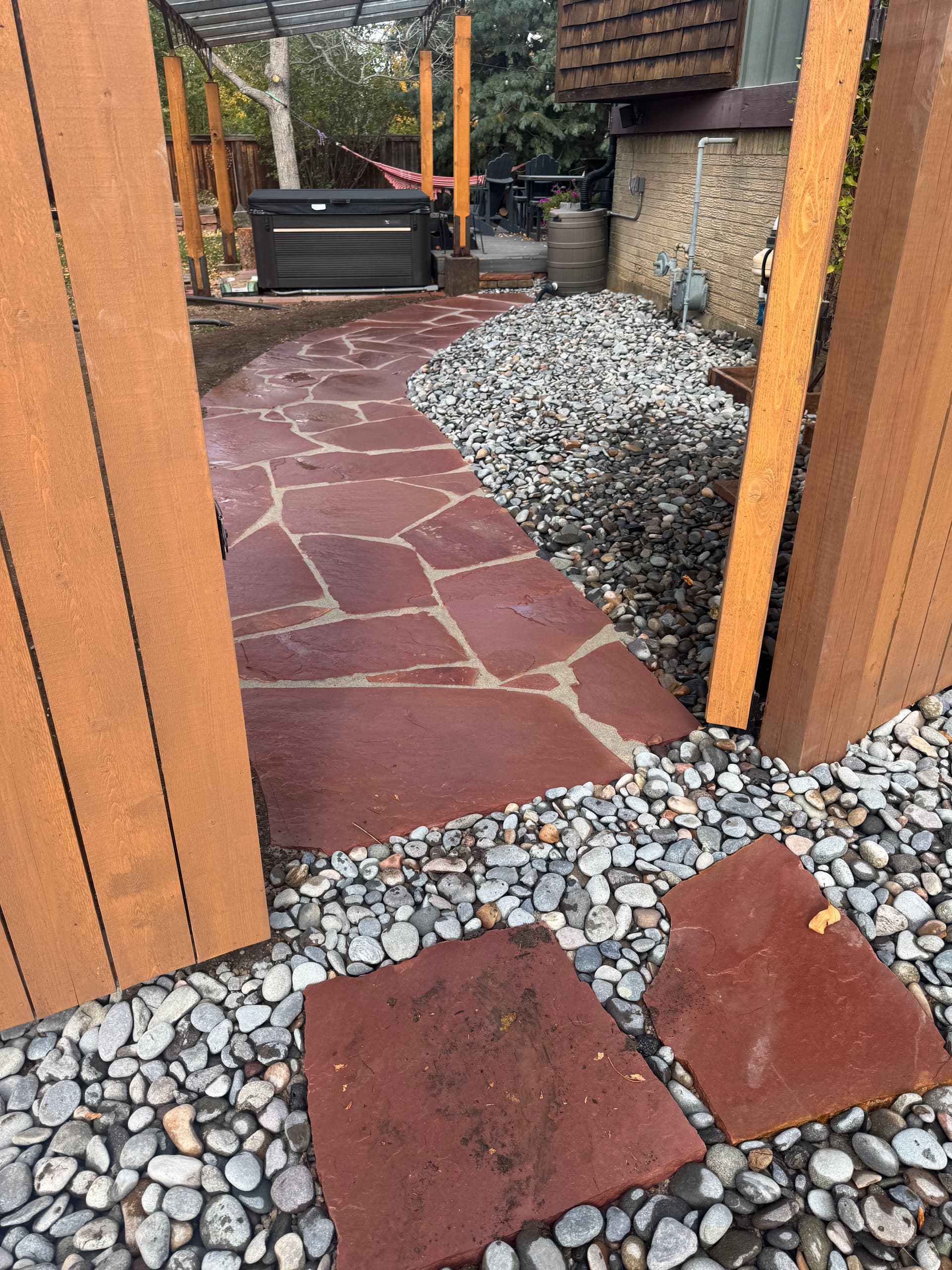 Gallery photos for Crafting Durable Flagstone Walkways with Precision: Image #1