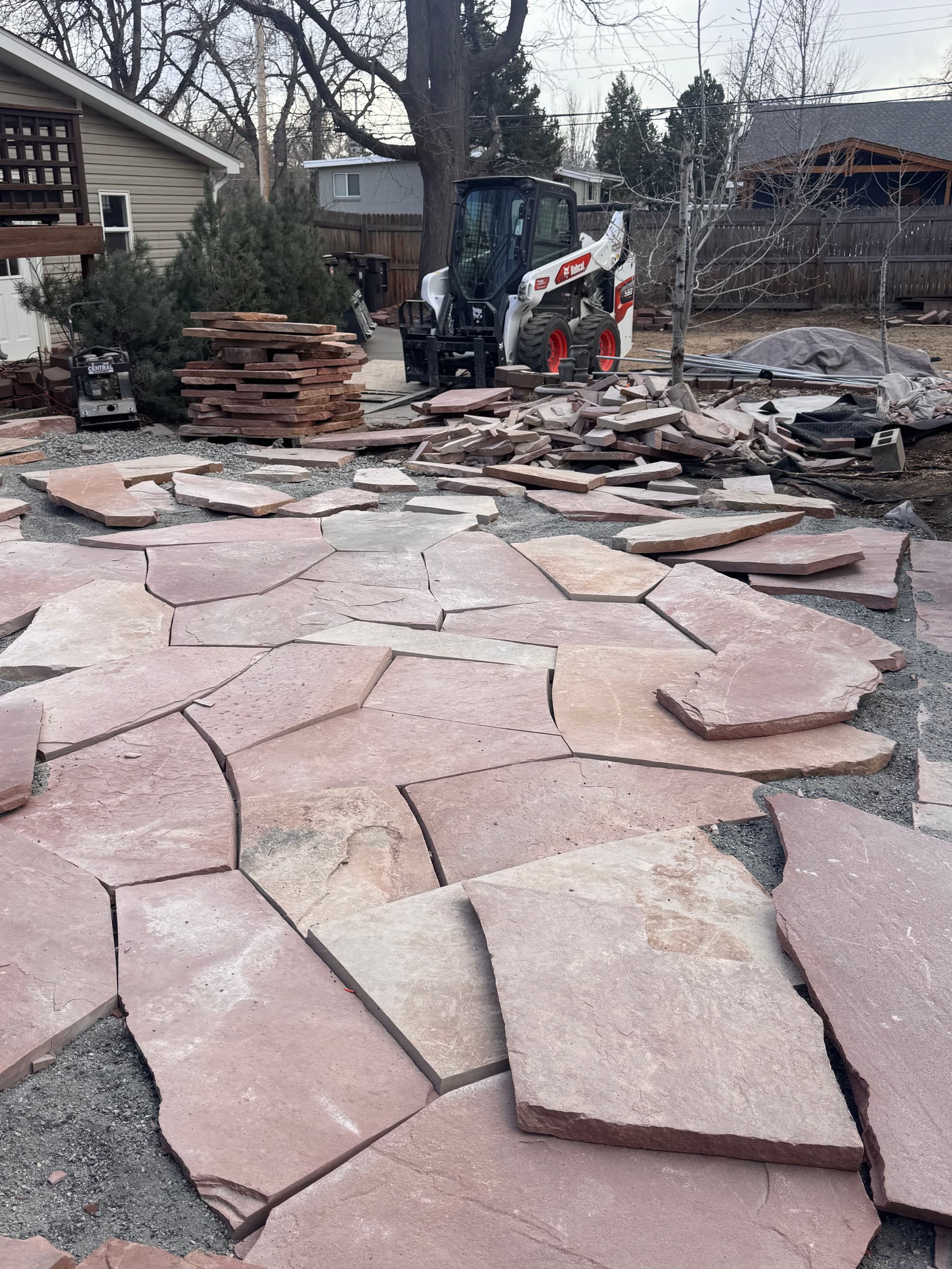 Precise Flagstone Patio Installation image